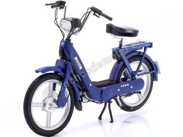 Cochesdemetal.es 1985 Ciclomotor Vespa Piaggio Ciao Azul Metalizado 1:10 50CC Legends 10032