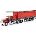 Cochesdemetal.es 1960 Cabeza Tractora Kenworth W900 de 3 Ejes Rojo/Negro 1:18 Road Kings 180122