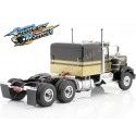 Cochesdemetal.es 1960 Cabeza Tractora Kenworth W900 de 3 Ejes "Los Caraduras" Negro/Dorado 1:18 Road Kings 180121