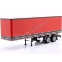 Cochesdemetal.es 1960 Trailer Semirremolque Caja de 2 Ejes Rojo/Negro 1:18 Road Kings 180166