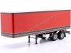 Cochesdemetal.es 1960 Trailer Semirremolque Caja de 2 Ejes Rojo/Negro 1:18 Road Kings 180166