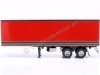 Cochesdemetal.es 1960 Trailer Semirremolque Caja de 2 Ejes Rojo/Negro 1:18 Road Kings 180166