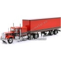 Cochesdemetal.es 1960 Trailer Semirremolque Caja de 2 Ejes Rojo/Negro 1:18 Road Kings 180166