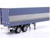 Cochesdemetal.es 1960 Trailer Semirremolque Caja de 2 Ejes Azul Metalizado/Gris 1:18 Road Kings 180164