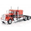 Cochesdemetal.es 1960 Camión Kenworth W900 de 3 Ejes + Semirremolque Rojo/Negro 1:18 Road Kings 122166