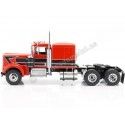 Cochesdemetal.es 1960 Camión Kenworth W900 de 3 Ejes + Semirremolque Rojo/Negro 1:18 Road Kings 122166