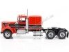 Cochesdemetal.es 1960 Camión Kenworth W900 de 3 Ejes + Semirremolque Rojo/Negro 1:18 Road Kings 122166