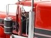 Cochesdemetal.es 1960 Camión Kenworth W900 de 3 Ejes + Semirremolque Rojo/Negro 1:18 Road Kings 122166