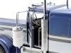 Cochesdemetal.es 1960 Camión Kenworth W900 de 3 Ejes + Semirremolque Azul/Blanco/Gris 1:18 Road Kings 123164