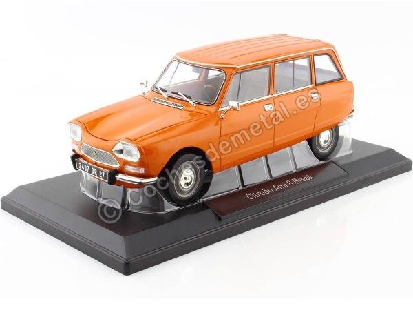 Cochesdemetal.es 1975 Citroen Ami 8 Break Naranja Desierto 1:18 Norev 181674