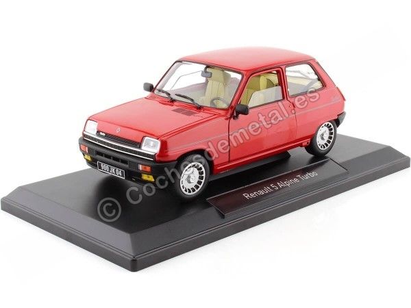 Cochesdemetal.es 1983 Renault 5 R5 Alpine Turbo Rojo 1:18 Norev 185243