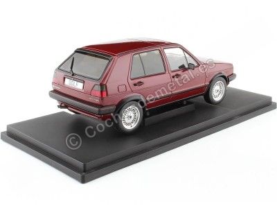 Cochesdemetal.es 1984 Volkswagen VW Golf 2 GTI Rojo Oscuro 1:18 MC Group 18391 2