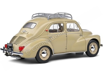 Cochesdemetal.es 1951 Renault 4CV Con Portaequipajes Beige Tórtola 1:18 Solido S1806605 2