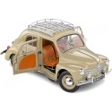 CARSDEMETAL.ES 1951 Renault 4cv avec des lumières à tortues beige 1:18 Solino S1806605