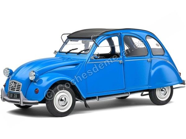 Cochesdemetal.es 1982 Citroen 2CV6 Azul Aceite 1:18 Solido S1805026