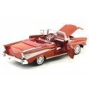Cochesdemetal.es 1957 Chevrolet Bel Air Open Convertible Rojo 1:18 Motor Max 73175