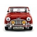 1959 Old Mini Cooper Rojo-Blanco 1:18 Motor Max 73113 Cochesdemetal 3 - Coches de Metal 