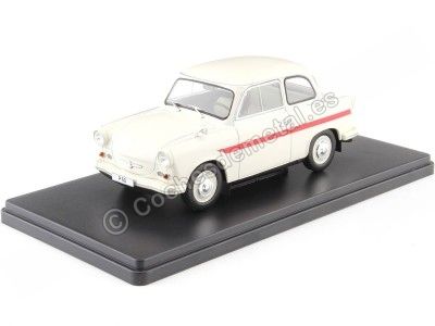 Cochesdemetal.es 1959 Trabant P50 Blanco/Rojo 1:24 WhiteBox 124186