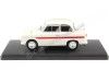 Carsdemetal.es 1959 Trabant P50 blanc / rouge 1:24 Whitebox 124186