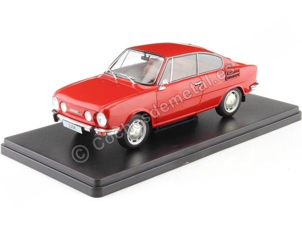 Cochesdemetal.es 1970 Skoda 110R Coupé Rojo 1:24 WhiteBox 124185