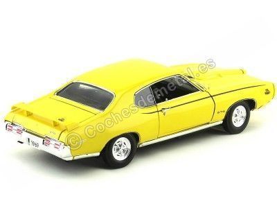 Cochesdemetal.es 1969 Pontiac GTO juge Amarillo 1:18 Motor Max 73133 2