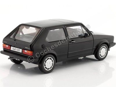 CARSDEMETAL.ES 1982 Volkswagen Golf 1 Pirelli Metalized Black 1:18 Welly 18039 2