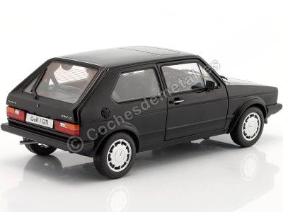 Cochesdemetal.es 1982 Volkswagen Golf 1 Pirelli Negro Metalizado 1:18 Welly 18039 2