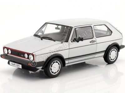 Cochesdemetal.es 1982 Volkswagen Golf 1 Pirelli Gris Metalizado 1:18 Welly 18039