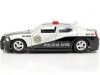 Cochesdemetal.es 2006 Dodge Charger Police civile "Fast & Furious" Blanco / Negro 1:24 Jada Toys 33665 253203079