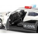 Cochesdemetal.es 2006 Dodge Charger Police civile "Fast & Furious" Blanco / Negro 1:24 Jada Toys 33665 253203079