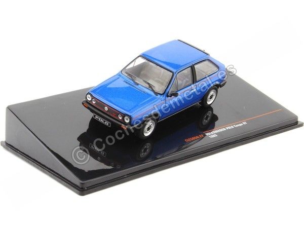 Cochesdemetal.es 1985 Volkswagen VW Polo Coupe GT Azul Metalizado 1:43 IXO Models CLC505N.22