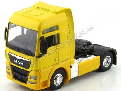 Cochesdemetal.es 2019 Cabeza Tractora MAN TGX 18.440 XXL 2 Ejes Amarillo 1:64 Welly 68010