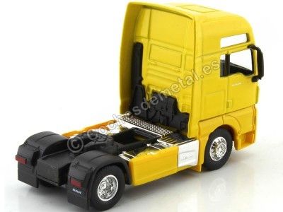 Cochesdemetal.es 2019 Cabeza Tractora MAN TGX 18.440 XXL 2 Ejes Amarillo 1:64 Welly 68010 2