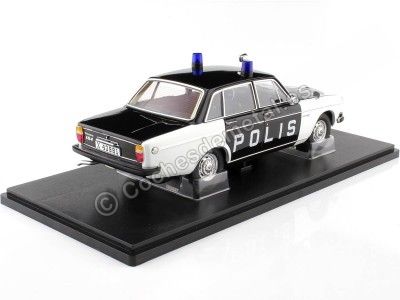 Cochesdemetal.es 1970 Volvo 164 Policía Suecia Blanco/Negro 1:18 Triple-9 1800375 2