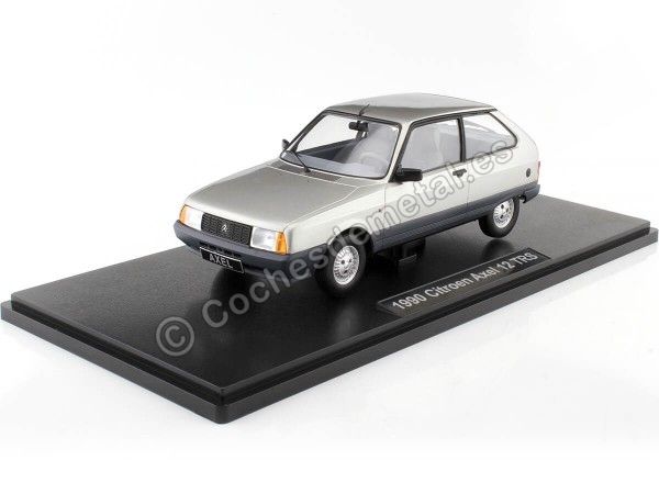 Cochesdemetal.es 1990 Citroen Axel 12 TRS Plateado 1:18 Triple-9 1800335