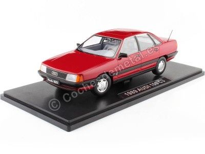 Cochesdemetal.es 1989 Audi 100 2.3E C3 Rojo Tornado 1:18 Triple-9 1800351