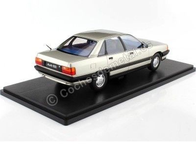 Cochesdemetal.es 1989 Audi 100 2.3E C3 Plateado Zermat 1:18 Triple-9 1800352 2