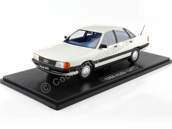 Cochesdemetal.es 1989 Audi 100 2.3E C3 Blanco Alpino 1:18 Triple-9 1800353