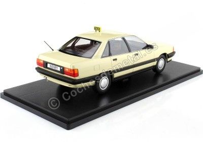 Cochesdemetal.es 1989 Audi 100 2.3E C3 Taxi Amarillo Claro 1:18 Triple-9 1800355 2