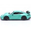 Cochesdemetal.es 2021 Porsche 911 (992) GT3 Mint Green 1:24 Bburago 21104