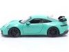 Cochesdemetal.es 2021 Porsche 911 (992) GT3 Mint Green 1:24 Bburago 21104