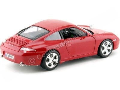 Cochesdemetal.es 1997 Porsche 911 Carrera 4 Coupe Rojo 1:18 Bburago 12037 2