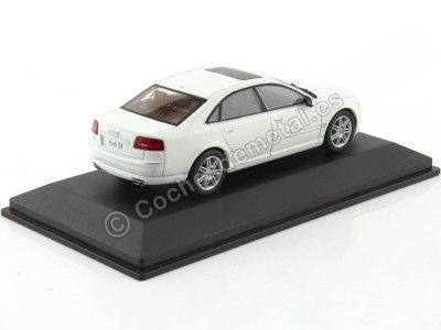 Cochesdemetal.es 2010 Audi S8 (D3) Blanco 1:43 Solido S4313302 2