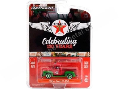 Cochesdemetal.es 1954 Ford F-100 Texaco "Anniversay Collection Series 15" 1:64 Greenlight 28120A 2