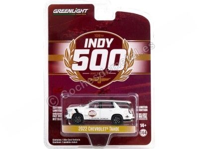 Cochesdemetal.es 2022 Chevrolet Tahoe Official vehicle Indy 500 "Anniversay Collection Series 15" 1:64 Greenlight 28120F 2