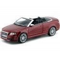 2007 Audi RS4 V8 4.2 FSI Cabriolet Granate 1:18 Maisto 31147 Cochesdemetal 1 - Coches de Metal 