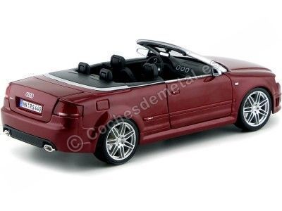 Cochesdemetal.es 2007 Audi RS4 V8 4.2 FSI Cabriolet Granate 1:18 Maisto 31147 2