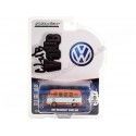 Cochesdemetal.es 1964 Volkswagen VW Samba Bus Gulf Oil Nº4 Racing "Club Vee-Dub Series 16" 1:64 Greenlight 36070B