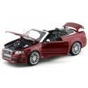 2007 Audi RS4 V8 4.2 FSI Cabriolet Granate 1:18 Maisto 31147 Cochesdemetal 9 - Coches de Metal 