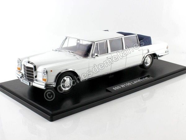 Cochesdemetal.es 1964 Mercedes-Benz 600 W100 Landaulet Blanco 1:18 KK-échelle KKDC181184